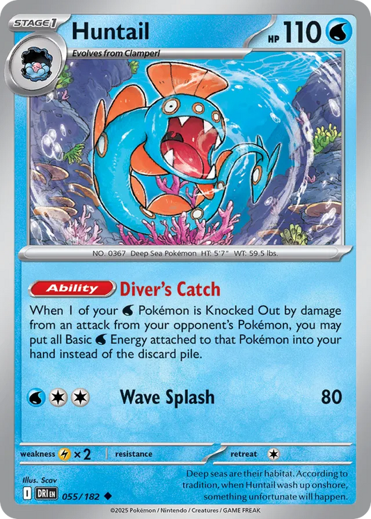 Huntail: Destined Rivals 055/182 - Pokemon Single Card