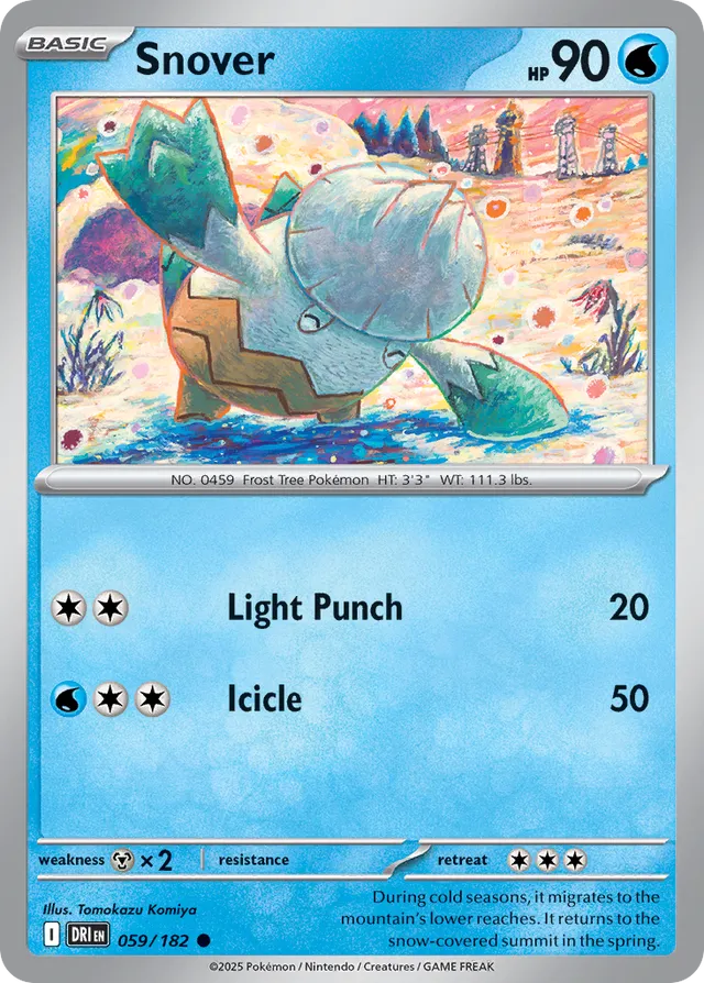 Snover: Destined Rivals 059/182 - Pokemon Single Card