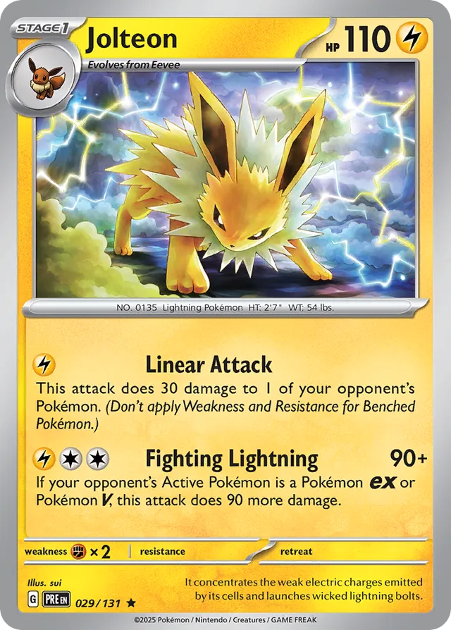 Jolteon: Prismatic Evolutions 029/131 - Pokemon Single Card