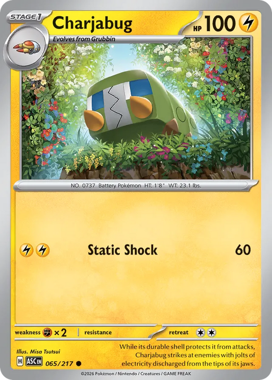 Charjabug: Ascended Heroes 065/217 - Pokemon Single Card