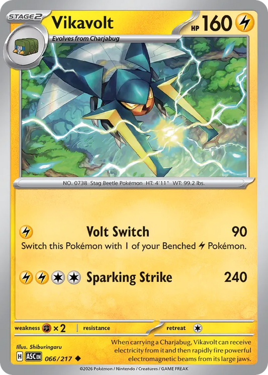 Vikavolt: Ascended Heroes 066/217 - Pokemon Single Card