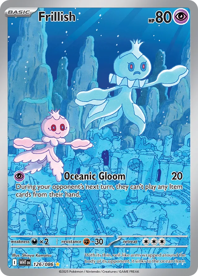 Frillish 126/086 Illustration Rare - White Flare - Pokemon Single Card