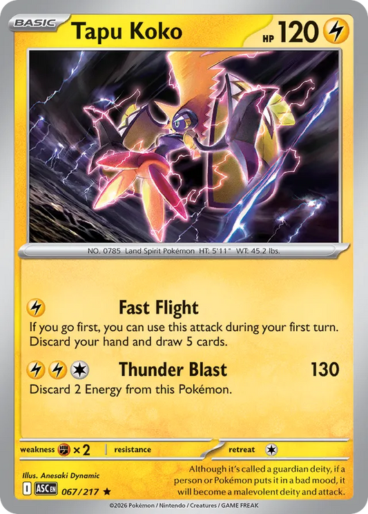 Tapu Koko: Ascended Heroes 067/217 - Pokemon Single Card
