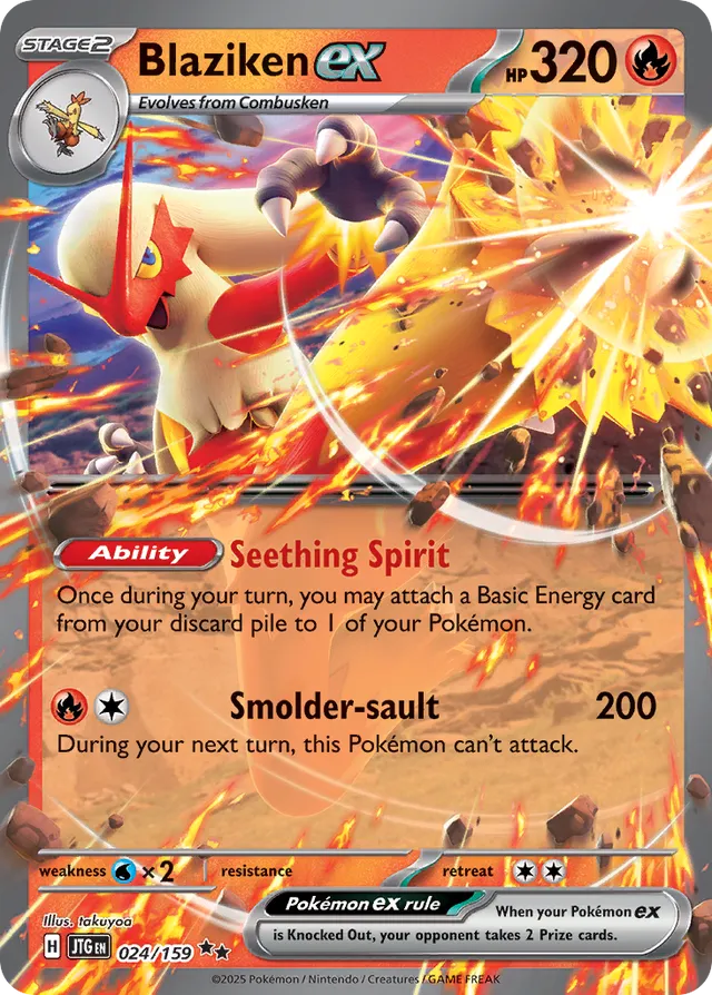 Blaziken ex: Journey Together 024/159 - Pokemon Single Card