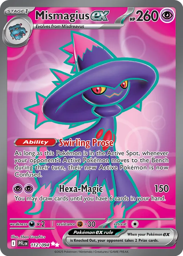 Mismagius ex: Phantasmal Flames 112/094 - Pokemon Single Card