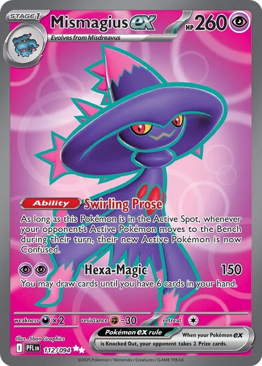 Mismagius ex: Phantasmal Flames 112/094 - Pokemon Single Card