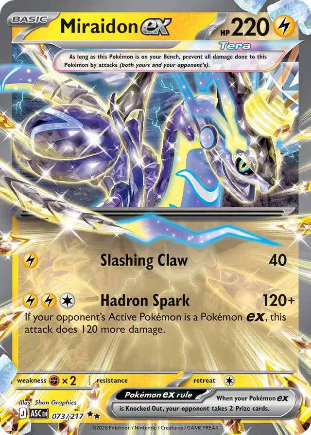Miraidon ex: Ascended Heroes 073/217 - Pokemon Single Card