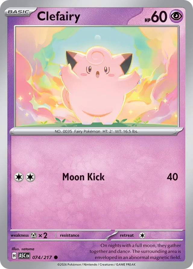 Clefairy: Ascended Heroes 074/217 - Pokemon Single Card