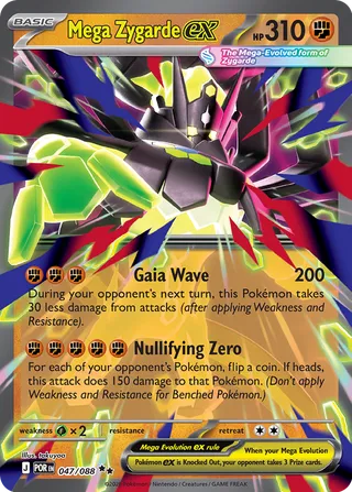 Mega Zygarde ex: Perfect Order 047/088 - Pokemon Single Card
