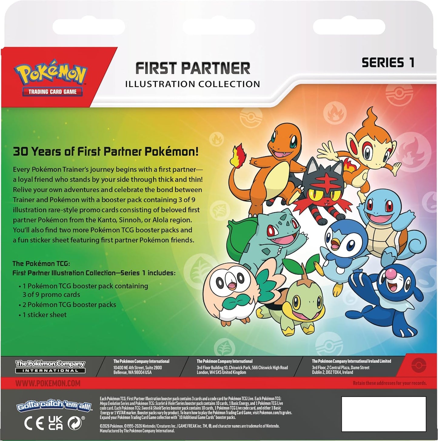Pokemon First Partners Illustration Collection Series 1