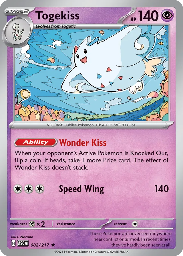 Togekiss: Ascended Heroes 082/217 - Pokemon Single Card