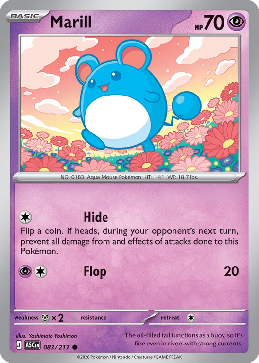 Marill: Ascended Heroes 083/217 - Pokemon Single Card