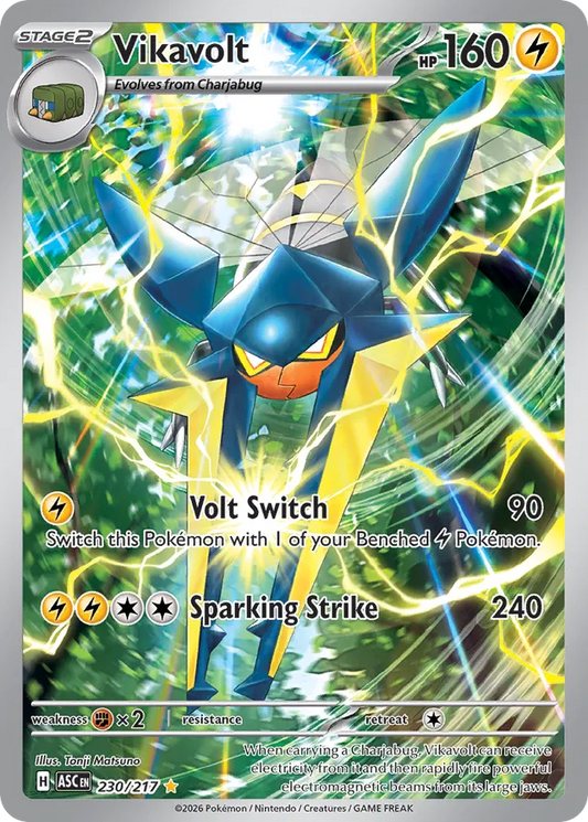 Vikavolt 230/217 Illustration Rare - Ascended Heroes - Pokemon Card