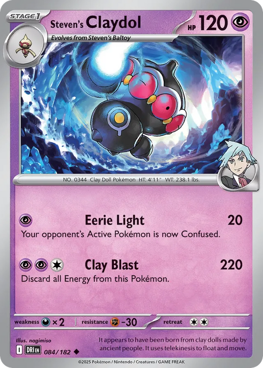 Steven's Claydol: Destined Rivals 084/182 - Pokemon Single Card