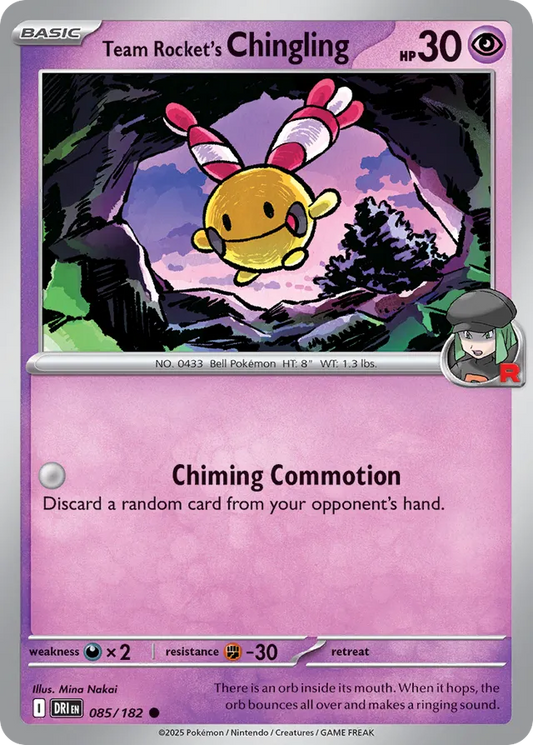 Team Rocket's Chingling: Destined Rivals 085/182 - Pokemon Single Card