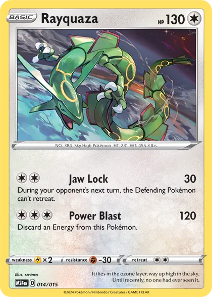 Rayquaza: McDonald's Dragon Discovery 2024 014/015 - Pokemon Card