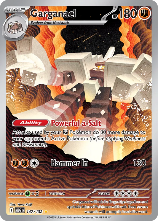 Garganacl: Mega Evolution 147/132 - Pokemon Single Card