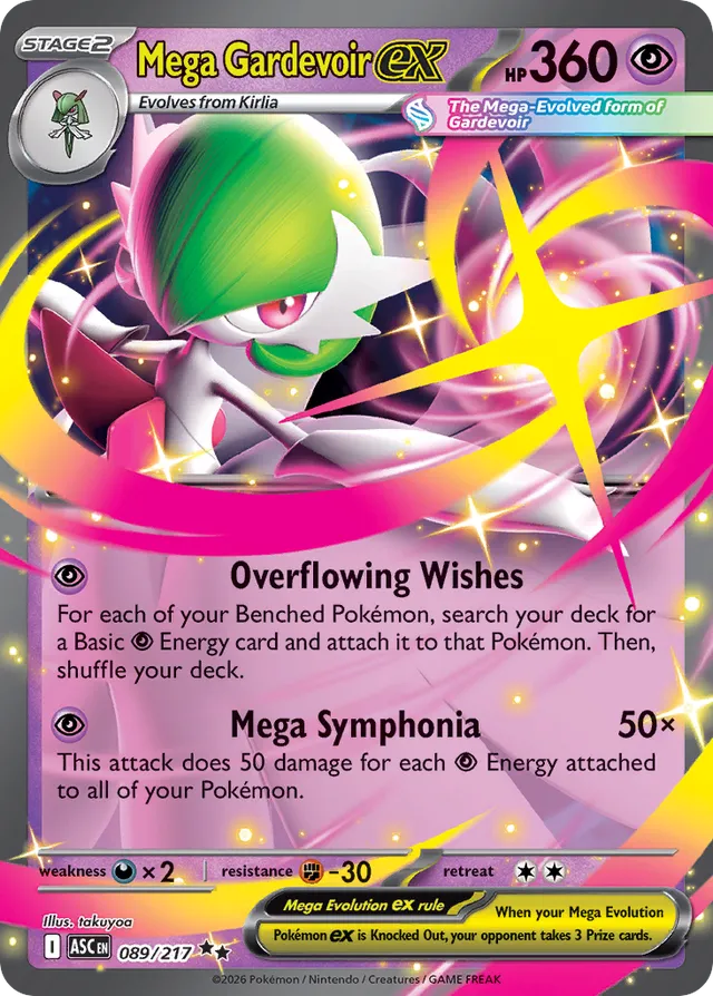 Mega Gardevoir ex: Ascended Heroes 089/217 - Pokemon Single Card