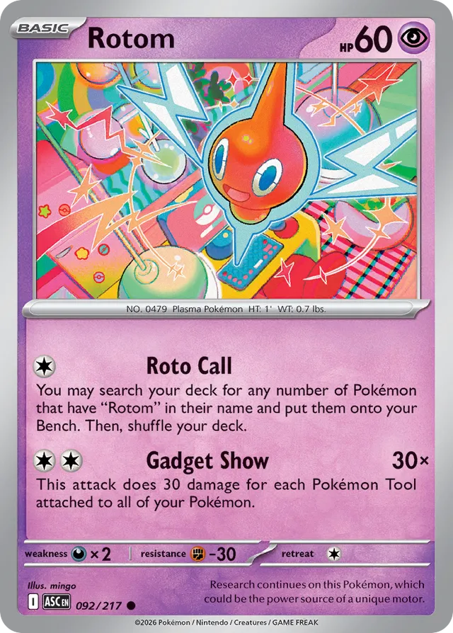 Rotom: Ascended Heroes 092/217 - Pokemon Single Card