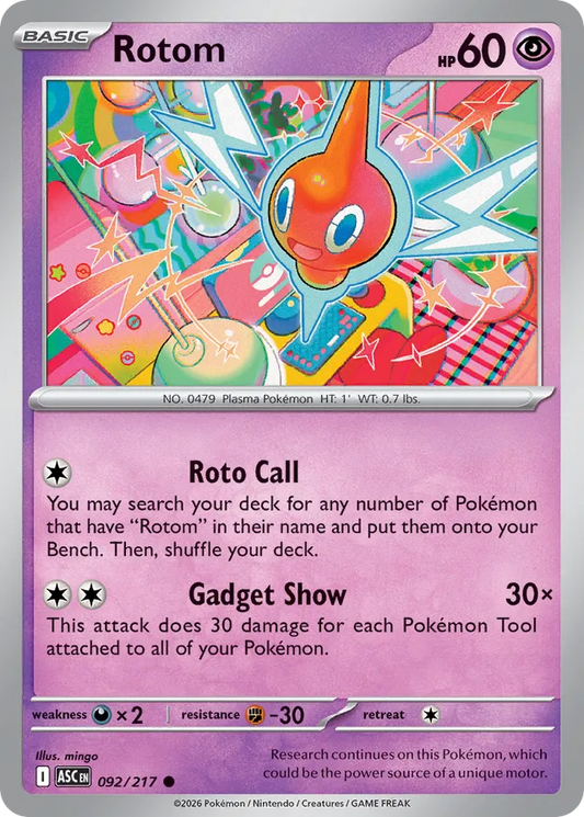 Rotom: Ascended Heroes 092/217 - Pokemon Single Card