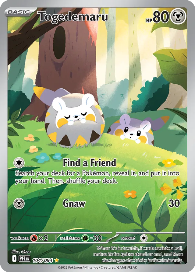 Togedemaru: Phantasmal Flames 104/094 - Pokemon Single Card