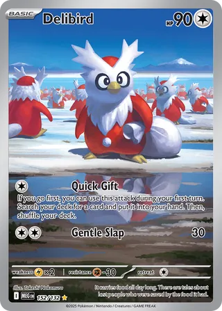 Delibird: Mega Evolution 152/132 - Pokemon Single Card