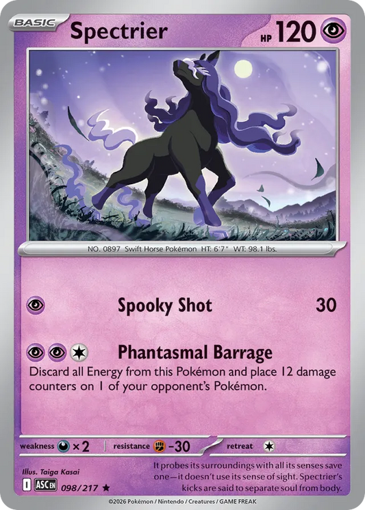 Spectrier: Ascended Heroes 098/217 - Pokemon Single Card