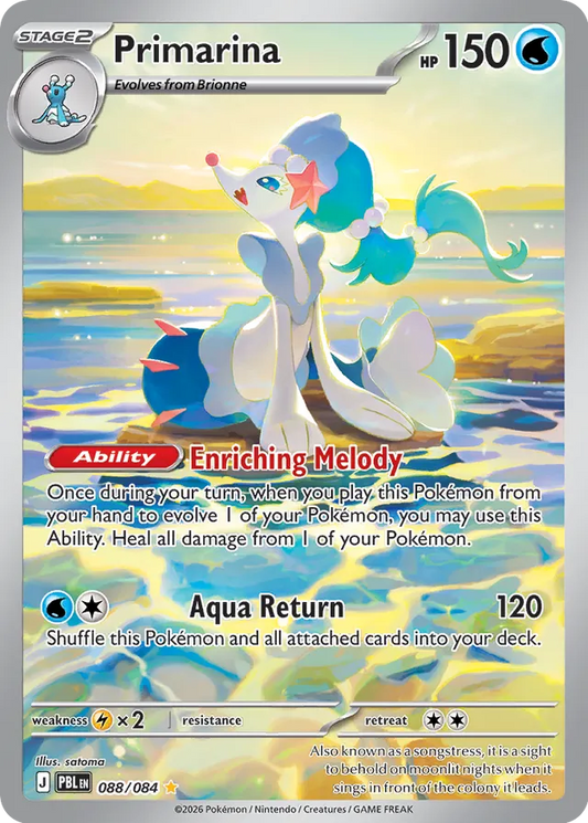 Primarina: Pitch Black 088/084 - Pokemon Single Card