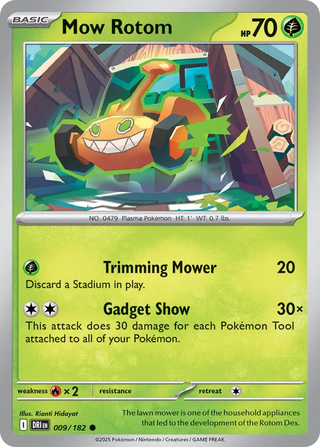 Mow Rotom: Destined Rivals 009/182 - Pokemon Single Card
