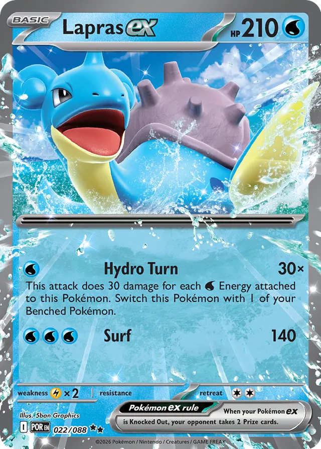 Lapras ex: Perfect Order 022/088 - Pokemon Single Card