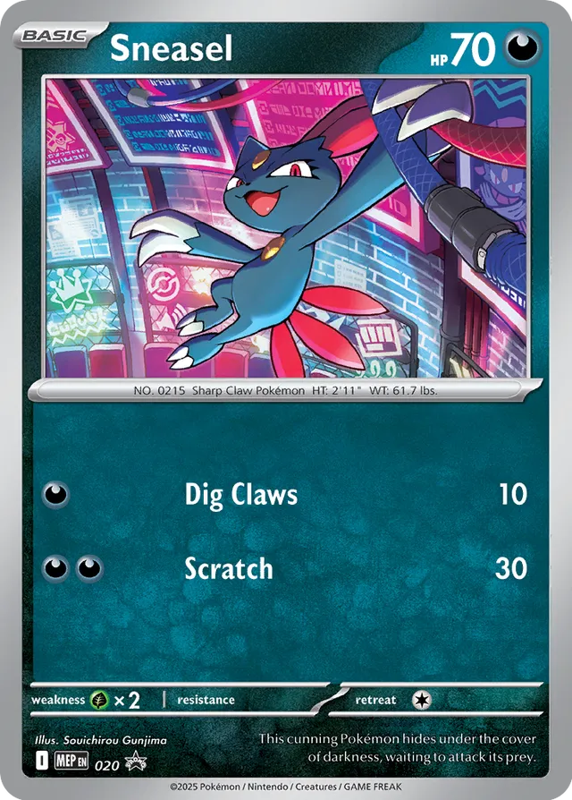 Sneasel Mega Evolution Black Star Promo 020 - Pokemon Single Card