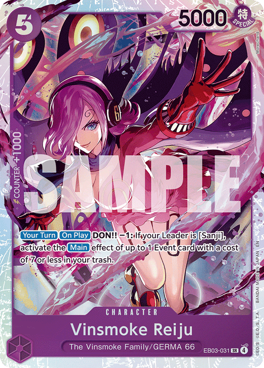 Vinsmoke Reiju EB03-031 SR ONE PIECE HEROINES EDITION - Single Card