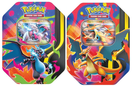 Mega Charizard ex Tin - Bundle of 2 (Charizard X & Y)
