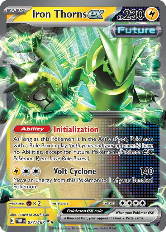 Iron Thorns ex: Twilight Masquerade 077/167 - Pokemon Single Card