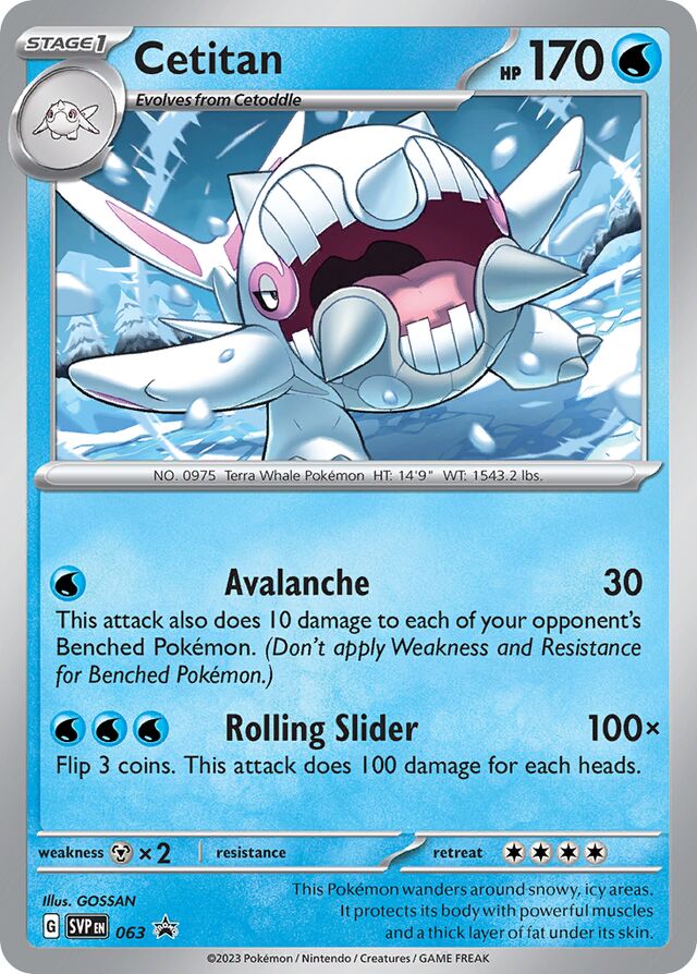 Cetitan Scarlet & Violet Black Star Promo 063 - Pokemon Single Card