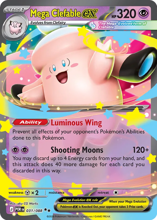 Mega Clefable ex: Perfect Order 031/088 - Pokemon Single Card