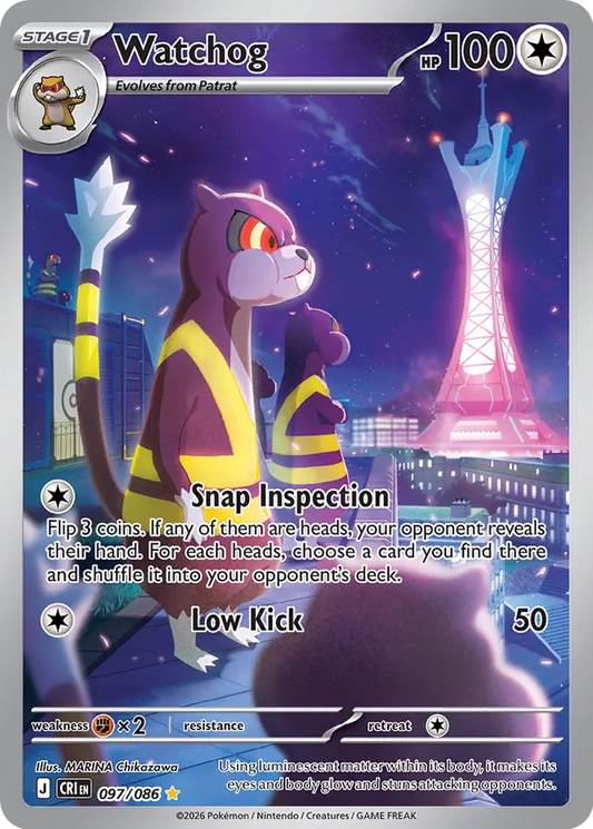 Watchog: Chaos Rising 097/086 - Pokemon Single Card