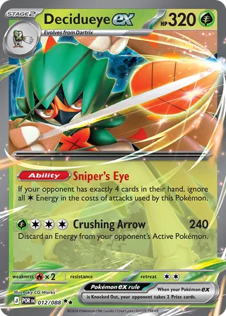 Decidueye ex: Perfect Order 012/088 - Pokemon Single Card