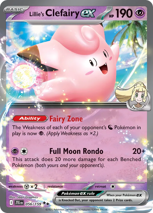 Lillie's Clefairy ex: Journey Together 056/159 - Pokemon Single Card
