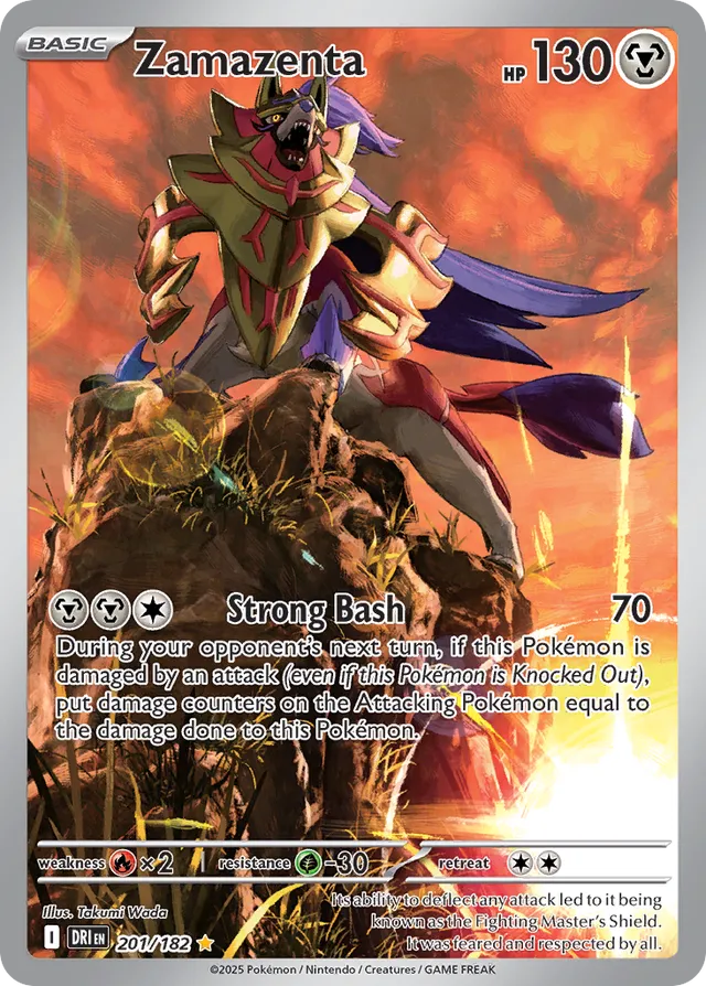 Zamazenta: 201/182 - Destined Rivals - Pokemon Card