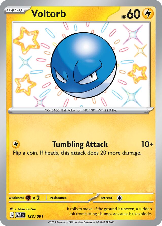 Voltorb: Paldean Fates 133/091 - Pokemon Single Card