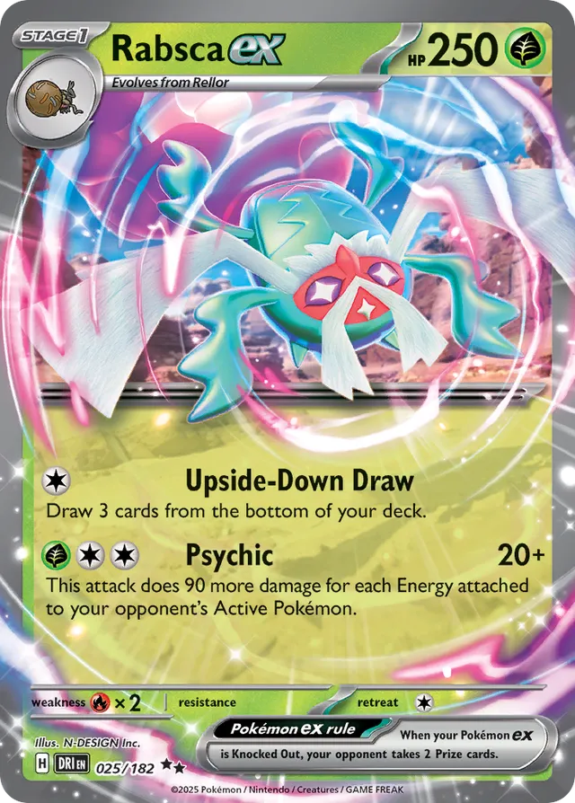 Rabsca ex: Destined Rivals 025/182 - Pokemon Single Card
