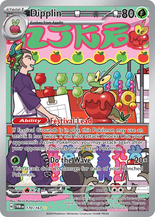 Dipplin: Twilight Masquerade 170/167 - Pokemon Single Card (LP to MP)