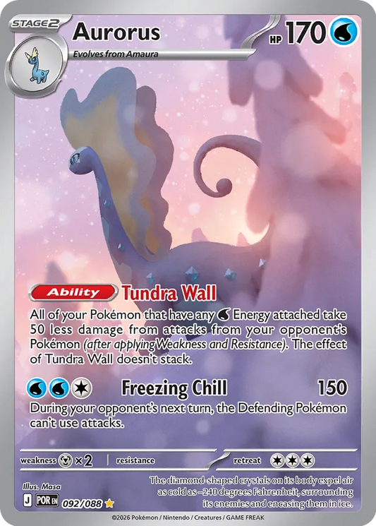 Aurorus: Perfect Order 092/088 Illustration Rare - Pokemon Single Card