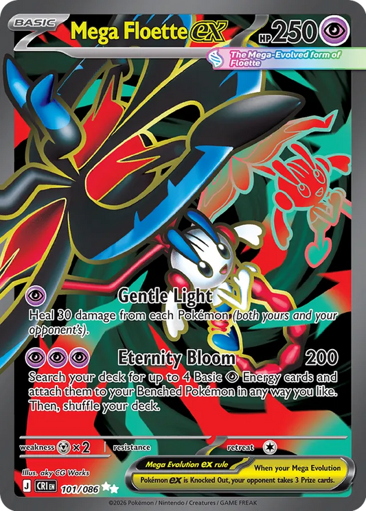 Mega Floette ex: Chaos Rising 101/086 - Pokemon Single Card