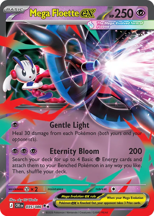 Mega Floette ex: Chaos Rising 035/088 - Pokemon Single Card