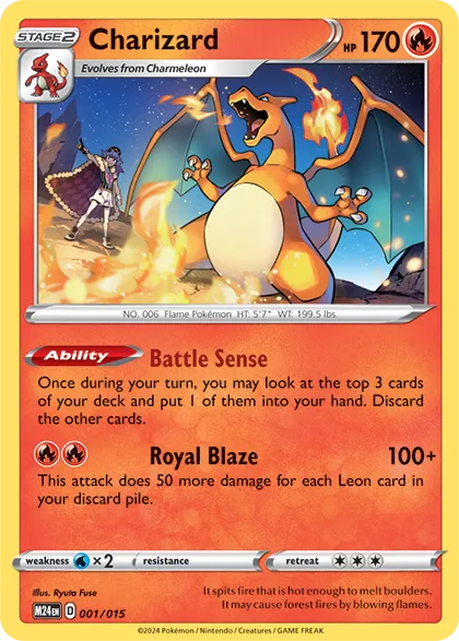 Charizard: McDonald's Dragon Discovery 2024 001/015 - Pokemon Card
