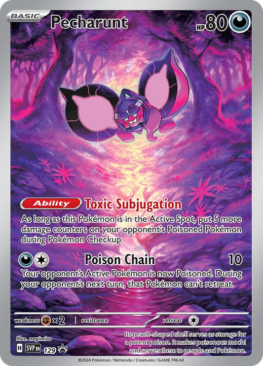 Pecharunt Scarlet & Violet Black Star Promo 129 - Pokemon Single Card