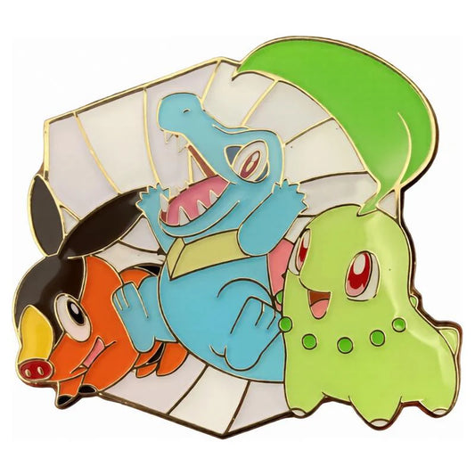 Tepig, Totodile, & Chikorita - Pokemon First Partners Pin