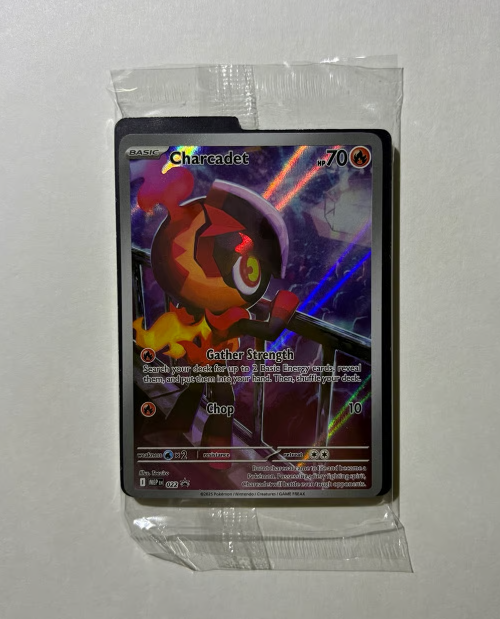 Charcadet Mega Evolution Black Star Promo 022 - SEALED - Pokemon Single Card